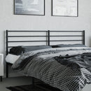 udskiftningsgavl 200 cm metal sort