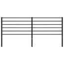 udskiftningsgavl 200 cm metal sort