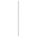 udskiftningsgavl 100 cm metal hvid