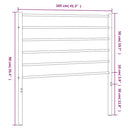 udskiftningsgavl 100 cm metal hvid