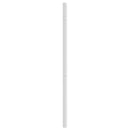 udskiftningsgavl 120 cm metal hvid