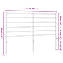 udskiftningsgavl 120 cm metal hvid