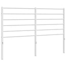 udskiftningsgavl 135 cm metal hvid