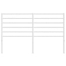 udskiftningsgavl 135 cm metal hvid