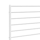 udskiftningsgavl 135 cm metal hvid