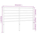 udskiftningsgavl 150 cm metal hvid