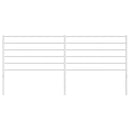 udskiftningsgavl 180 cm metal hvid