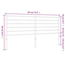 udskiftningsgavl 180 cm metal hvid