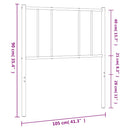 udskiftningsgavl 100 cm metal sort
