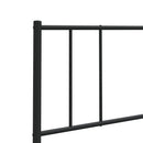 udskiftningsgavl 107 cm metal sort