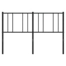 udskiftningsgavl 135 cm metal sort