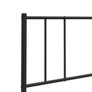 udskiftningsgavl 135 cm metal sort
