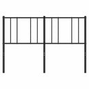 udskiftningsgavl 140 cm metal sort