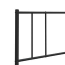 udskiftningsgavl 140 cm metal sort
