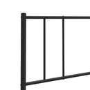 udskiftningsgavl 160 cm metal sort