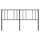 udskiftningsgavl 200 cm metal sort