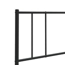 udskiftningsgavl 200 cm metal sort