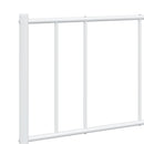 sengeramme med sengegavl og fodgærde 120x190 cm metal hvid