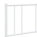 sengeramme med sengegavl og fodgærde 140x190 cm metal hvid