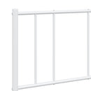 sengeramme med sengegavl og fodgærde 160x200 cm metal hvid