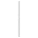 udskiftningsgavl 160 cm metal hvid