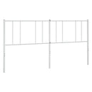 udskiftningsgavl 180 cm metal hvid