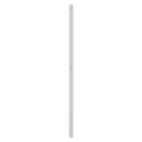 udskiftningsgavl 180 cm metal hvid