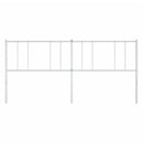udskiftningsgavl 193 cm metal hvid