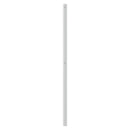 udskiftningsgavl 193 cm metal hvid
