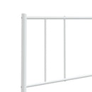 udskiftningsgavl 193 cm metal hvid