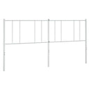 udskiftningsgavl 200 cm metal hvid