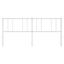 udskiftningsgavl 200 cm metal hvid