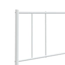 udskiftningsgavl 200 cm metal hvid