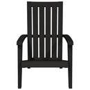 Adirondack-havestole 2 stk. polypropylen sort