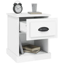 sengeborde 2 stk. 39x39x47,5 cm konstrueret træ hvid