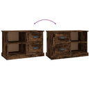 tv-bord 73x35,5x47,5 cm konstrueret træ røget egetræsfarve