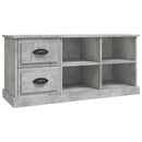 tv-bord 102x35,5x47,5 cm konstrueret træ betongrå