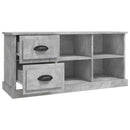 tv-bord 102x35,5x47,5 cm konstrueret træ betongrå