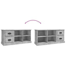tv-bord 102x35,5x47,5 cm konstrueret træ betongrå