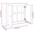 skænk 70x35,5x67,5 cm konstrueret træ hvid