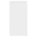 skænke 2 stk. 37,5x35,5x67,5 cm konstrueret træ hvid højglans