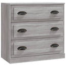 skænk 70x35,5x67,5 cm konstrueret træ grå sonoma-eg