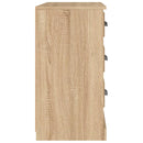 skænk 104,5x35,5x67,5 cm konstrueret træ sonoma-eg