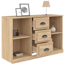 skænk 104,5x35,5x67,5 cm konstrueret træ sonoma-eg