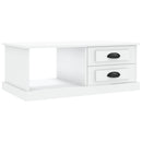 sofabord 90x50x35 cm konstrueret træ hvid