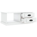 sofabord 90x50x35 cm konstrueret træ hvid