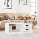 sofabord 90x50x35 cm konstrueret træ hvid
