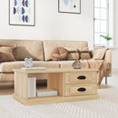 sofabord 90x50x35 cm konstrueret træ sonoma-eg
