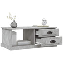sofabord 90x50x35 cm konstrueret træ betongrå