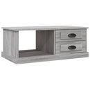 sofabord 90x50x35 cm konstrueret træ grå sonoma-eg